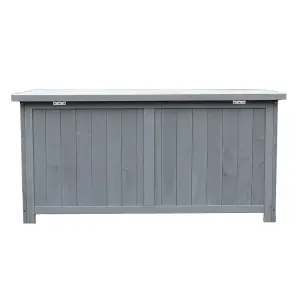 Small Grey Wooden Garden Storage Cabinet - 300L