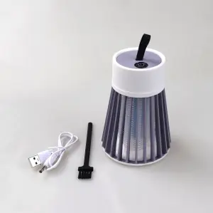 Fly Killer Lamp - Cordless Freestanding or Hanging Indoor Outdoor Garden UV Light Zapper - Attract & Zap Insects Mosquitos Midges