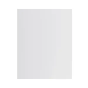 GoodHome Garcinia Gloss light grey slab End panel (H)720mm (W)570mm