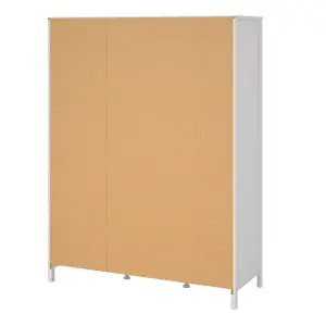 Barcelona  Wardrobe with 2 doors + 1 mirror door + 2 drawers White