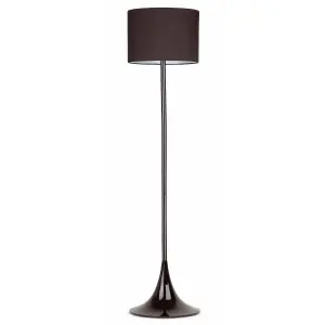 Luminosa Floor Lamp Black with Shade, E27