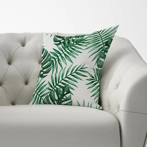 Watercolour Tropical Leaves Cushions 60cm x 60cm