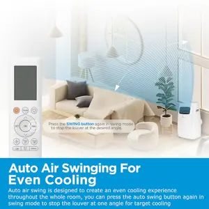 Midea Smart 12000 BTU Portable Air Conditioner - App & Smart Home Compatible, Timer, Window Kit Included