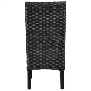 Hemsworth Dining Chair (Set of 4) Dark Grey with White Wash Finish