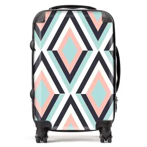 Zig Zag Abstract Pattern Suitcase - Cabin