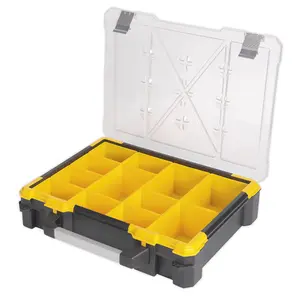 Sealey Parts Tools Storage Case Box With 12 Removable Compartments APAS12R