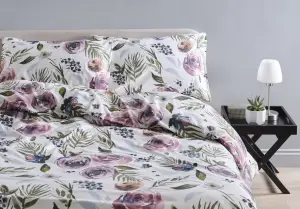 Nikola Floral Multicolour King Duvet cover & pillow case set