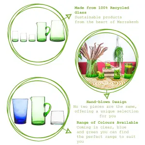 Nicola Spring - Meknes Recycled Highball Glasses - 325ml - Green - Pack of 6