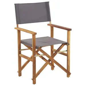 Set of 2 Garden Chairs CINE Acacia Wood White