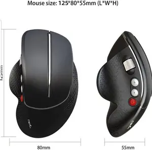 Ergonomic Mouse,Wireless Mouse 2.4G Adjustable DPI (1200/1800/2400/4800)