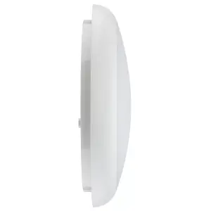 Luceco Sierra Emergency Bulkhead Light, IP54, 12W, 1200lm, 330mm White