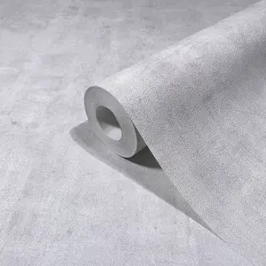 Galerie Industrial Effects Silver Glass Stone Concrete Texture Wallpaper Roll