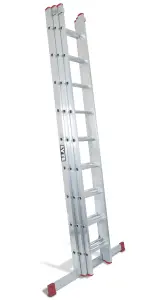 Lyte EN131-2 Non-Professional 3 Section Extension Ladder 3x9 Rung