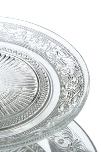 Maison by Premier Clear Glass 3 Tier Cake Stand