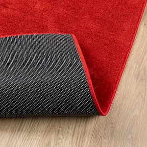 Rug OVIEDO Short Pile Red 200x280 cm