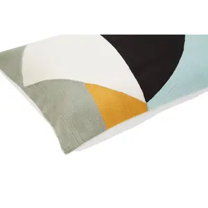 Bosie Ozella Curve Pattern Rectangular Cushion