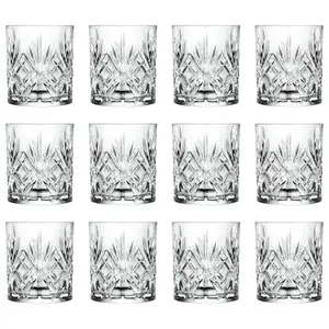 RCR Crystal Melodia Whiskey Glasses - 340ml - Pack of 12