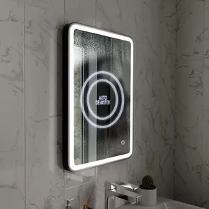 Harper & Harlow 500x700 Vela Matt Black LED Illuminated Bathroom Mirror