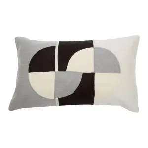 Interiors by Premier Multicoloured Geometric Rectangular Cushion, Colourful Patterned Cushion for Living Room, Large Sofa Cushion