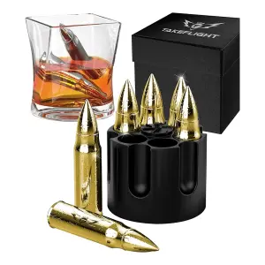 Original Products Bar Originale Bullet Ice Cubes Gold 6 Pack