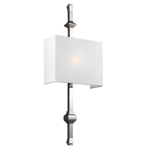 Elstead Teva 1 Light Indoor Wall Light Polished Nickel, E27