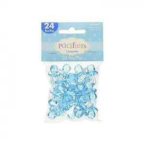 Amscan Mini Plastic Dummy (Pack of 24) Blue (One Size)