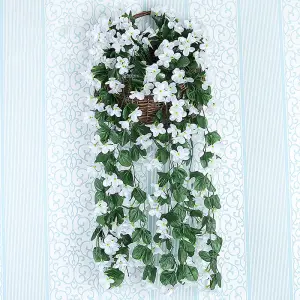 Artificial Violets Hanging Flowers Simulation Plant Home Decoration