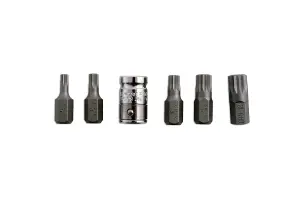 Laser Tools 0592 6pc Spline Bit Set with 3/8" Drive Bit Adaptor