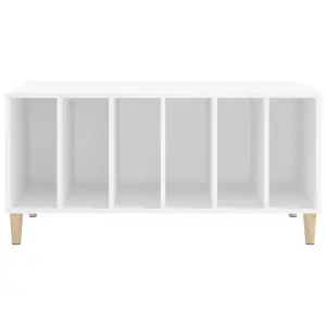 vidaXL Record Cabinet White 100x38x48 cm Engineered Wood