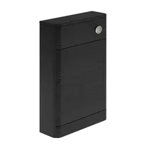 Emery Textured Black Back to Wall Toilet WC Unit (H)805mm (W)550mm