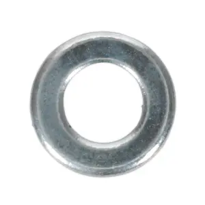 Sealey Flat Washer M5 x 10mm Form A Zinc DIN 125 Pack of 100 Silver FWA510