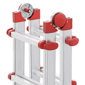 Hailo M80 Aluminium Multipurpose ladder 4x3 Rungs