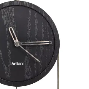 Beliani Retro Wall Clock SIERRE Black