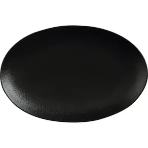 Maxwell & Williams Dinner Plate Oval Black Roast Bake 25cm