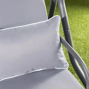 Alfresia Grey Luxury Swing Seat Cushion