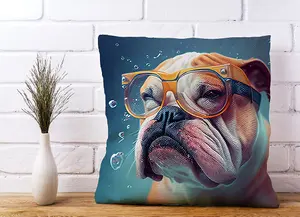 Bulldog Splashart Cushions 45cm x 45cm