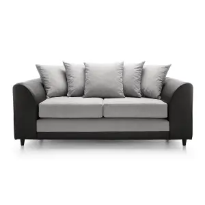 Dylan 3 Seater Sofa in Light Grey