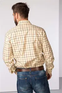 Rydale Men's Country Checked Shirt - Ebberston - Sand M