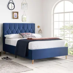 Birlea Loxley Double Bed Frame In Blue