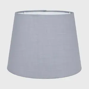 ValueLights Aspen Modern Tapered Table Floor Lamp Light Shade with Grey Fabric Finish