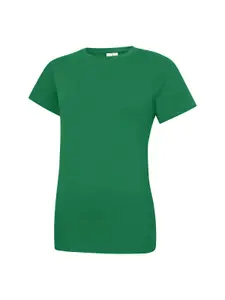 Uneek - Unisex Classic Crew Neck T-Shirt - Reactive Dyed - Kelly Green - Size XS