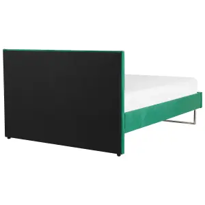 Velvet EU Super King Size Bed Green BELLOU