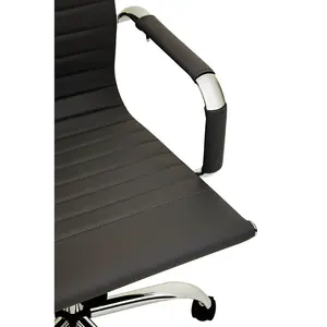 Interiors by Premier Brent Black Low Back Home Office Chair