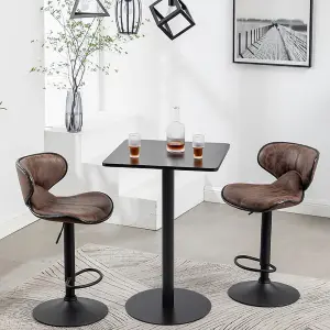 Black Industrial Style Round Table Base Single Pedestal Table Leg