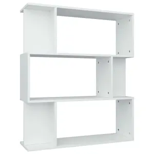 Berkfield Book Cabinet/Room Divider White 80x24x96 cm Engineered Wood