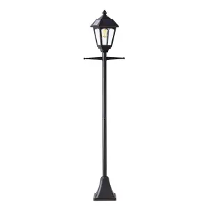 Solar Powered Victorian Style Lamp Post - 200 Lumen LED Outdoor Garden Light with 365 Day Illumination - H200 x W38 x D18cm