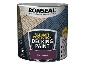 Ronseal 39097 Ultimate Protection Decking Paint Blackcurrant 2.5 litre RSLDPBC25L