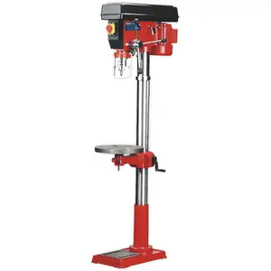 16-Speed Floor Pillar Drill with 650W Motor and Safety Features for Precision Drilling