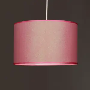 Pink Glitter Ceiling Lamp Shade Pendant Non Electric Easy Fit Option