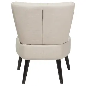 Beliani Glam Armchair VAASA Fabric Beige